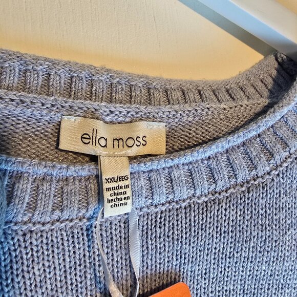 Ella Moss NWT Blue XXL sweater - Picture 11 of 13
